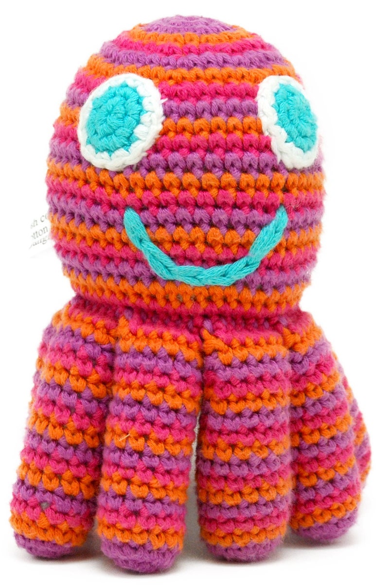 Pebble Pink Octopus Rattle, 1 EA - Image 4